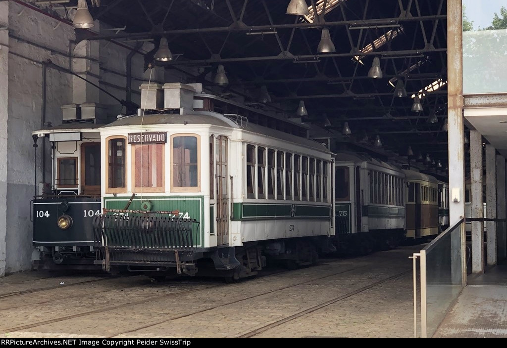 Historic streetcars in Porto